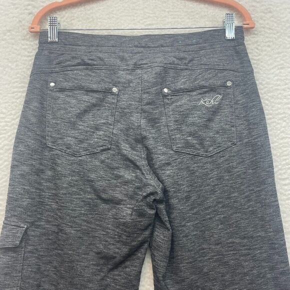 Kuhl Sweatpants Womens 10 Gray Nova Cargo Drawstring Lounge Hiking Outdoor Run - Picture 6 of 14
